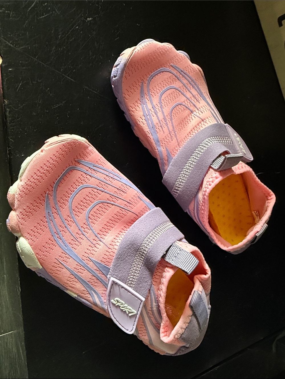 SHEIN Pink & Lavender Kids Water Shoes Slip-On